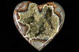 D Polished Utah Septarian Heart - Beautiful Crystals #79396-1